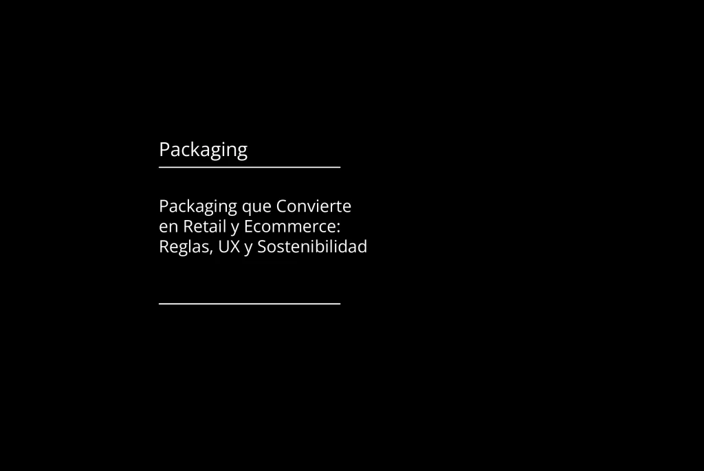 Packaging que Convierte en Retail y Ecommerce: Reglas, UX y Sostenibilidad