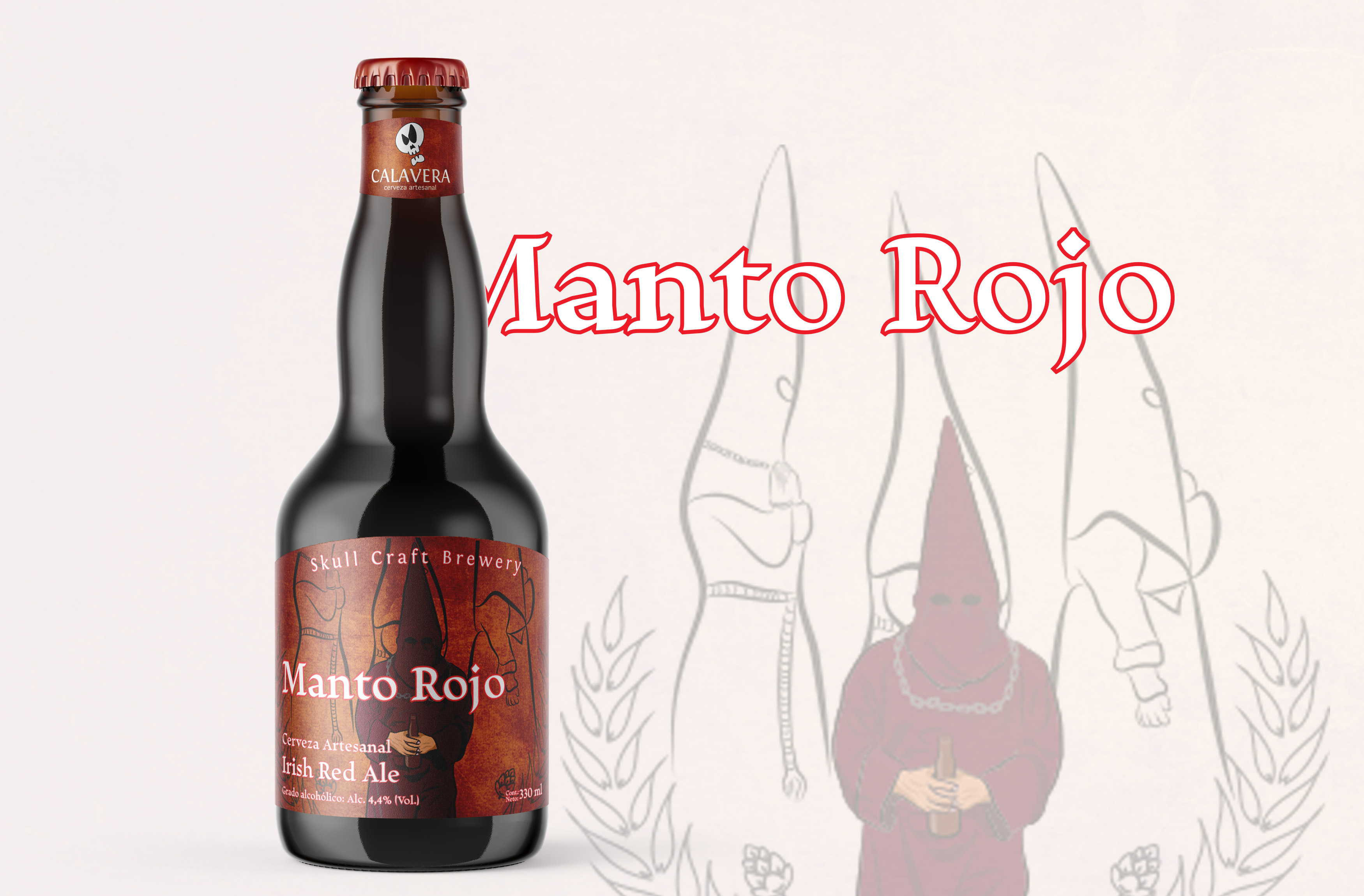 Label design Manto rojo en Firstrein